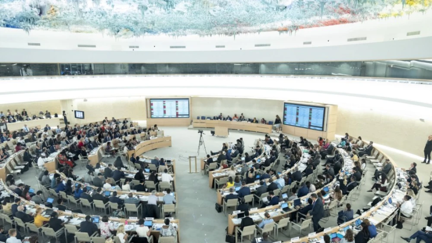 The U.N. Human Rights Council in Geneva. Photo by Jean-Marc Ferré/U.N.