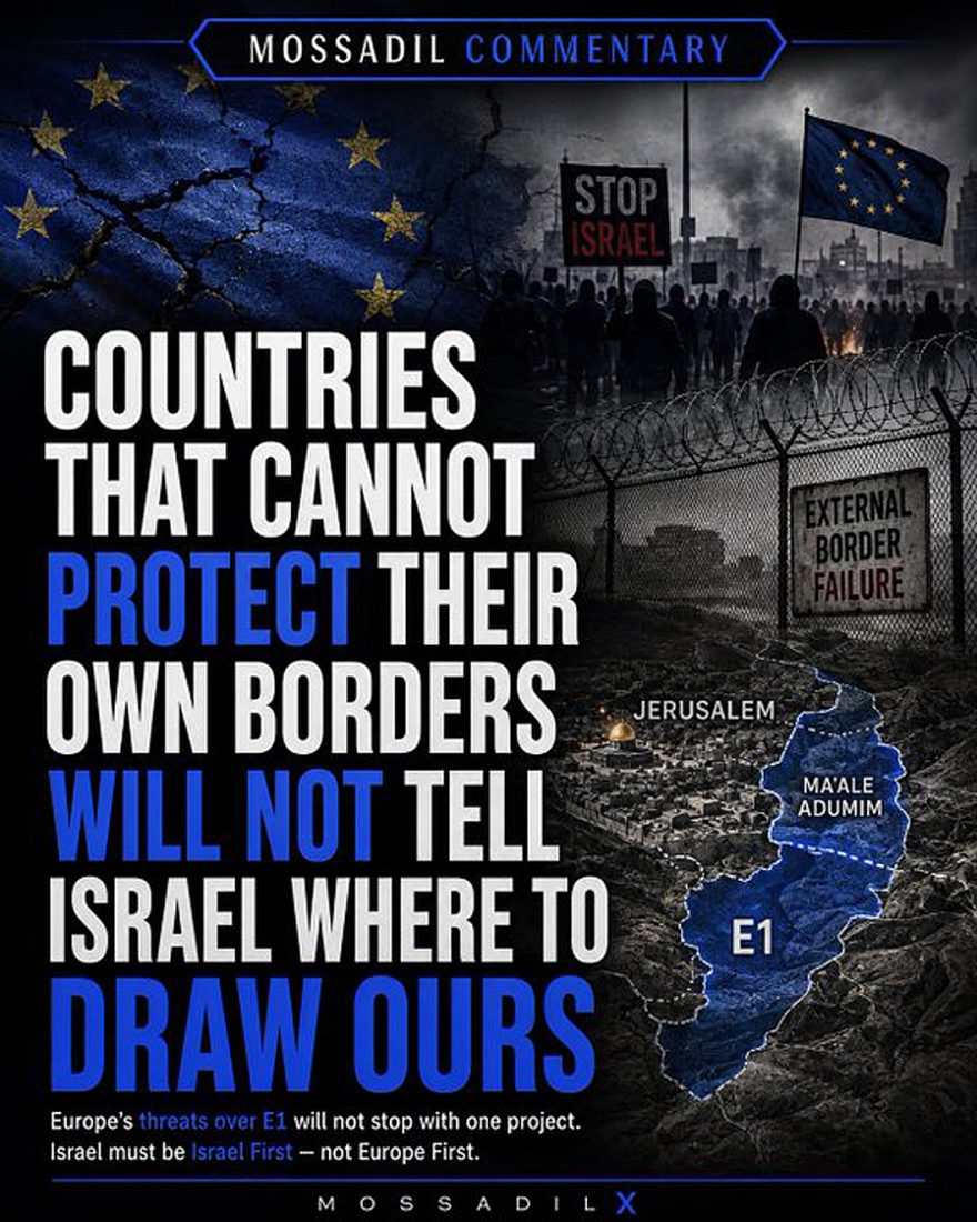 Countries that cannot protect their own borders will not tell Israel where to Draw ours