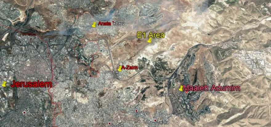 The “E-1” construction building plan Area Map