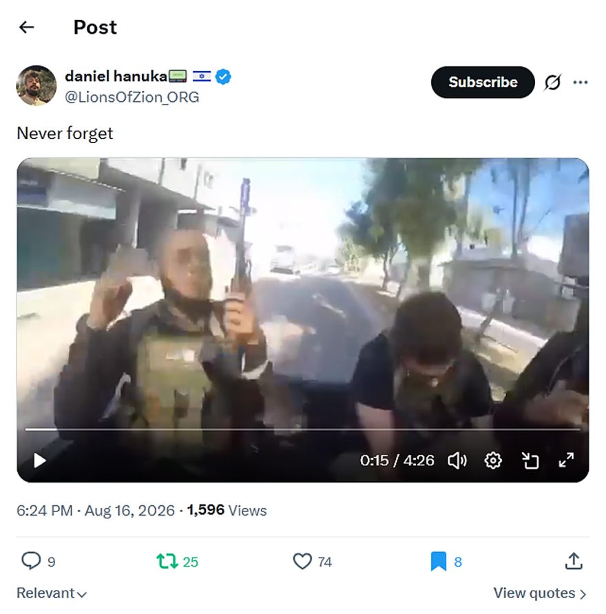 daniel hanuka-tweet-16August2026- 7-10 Never forget