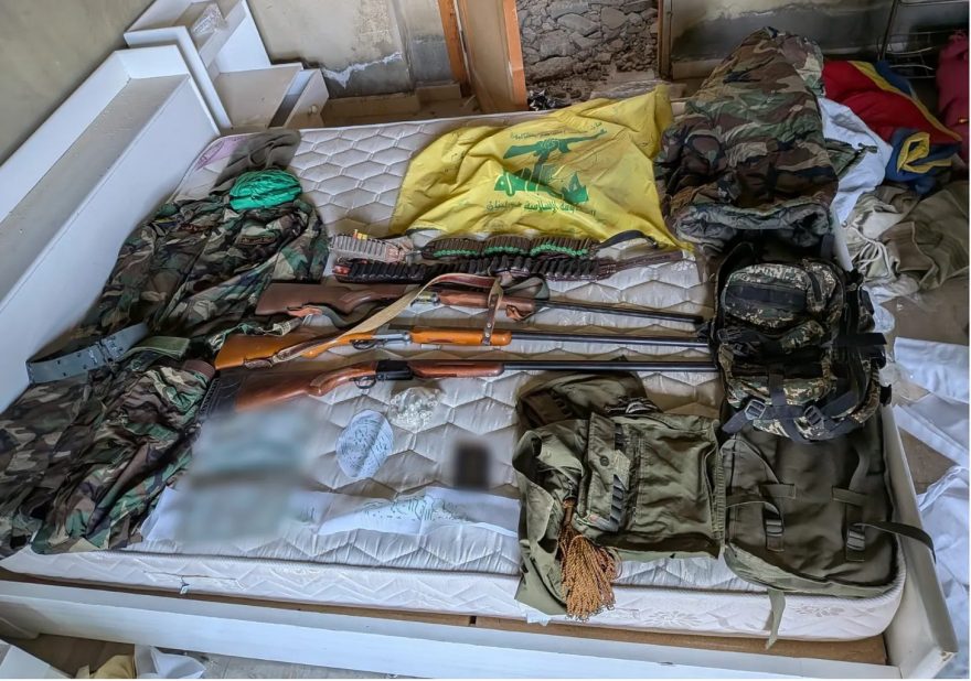 Hezbollah weapons found by IDF soldiers in the Security Zone in Southern Lebanon