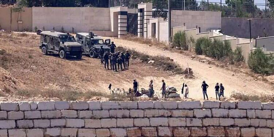 IDF forces in Qusra. Photo: AFP
